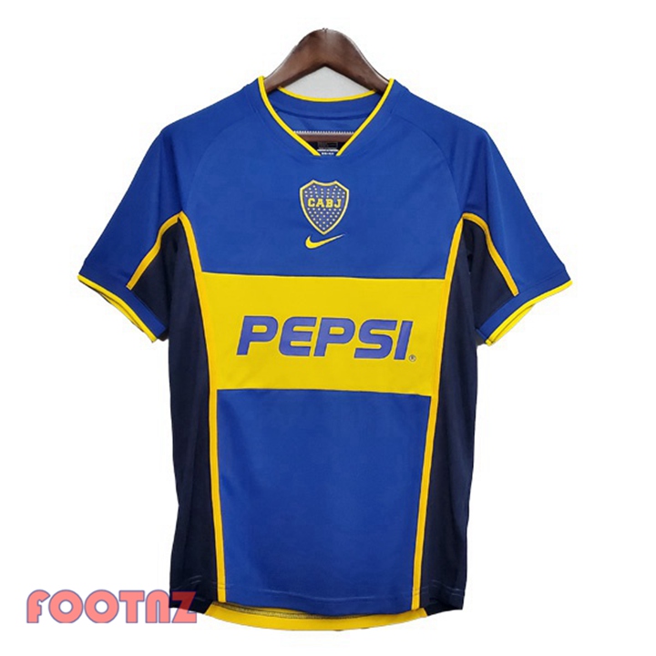 Boutique Maillot De Foot Boca Juniors Retro Domicile Bleu Pas Cher